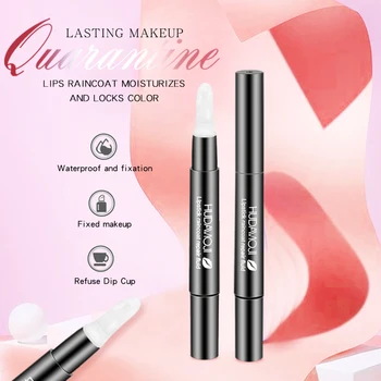 

Long Lasting Moisturizing Not Sticky Women Fashion Makeup Lipstick Fixative Lips Glaze Raincoat Lip Color Protection TSLM1