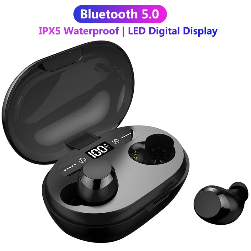 

TWS Wireless Earphone Bluetooth 5.0 Earphones Power Display Touch Control Sport Stereo Cordless Earbuds Headset Charging Box