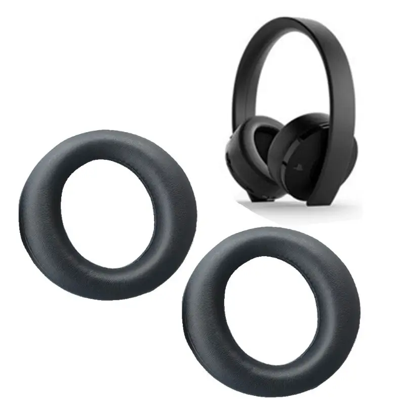 1 пара черных амбушюр Наушники Замена для SONY PS3 PS4 7,1 Virtual Surround Sound Gold Беспроводная стереогарнитура
