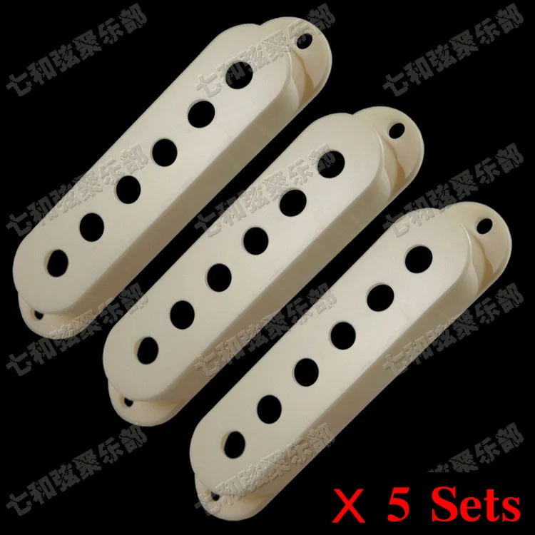 

5 Sets Cream-white Single Coil Pickup Covers For Electric Guitar (string spacing 48/50/52mm)