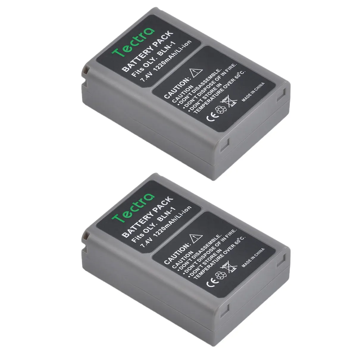 2 Batterie PATONA Protect BLN-1 1140mAh – Compatibili Olympus OMD E-M1, E-M5, Pen F, XZ-2, Con Custodia Ignifuga V1 E Sensore NTC