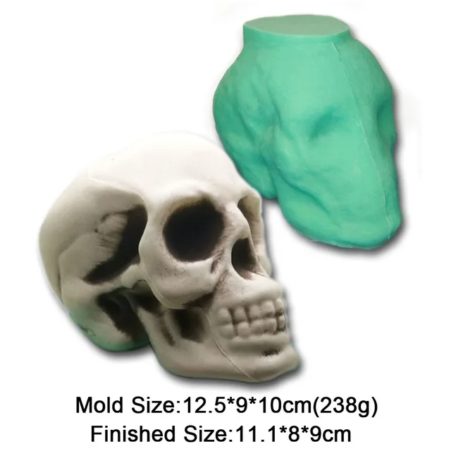 Topyond 3D Skull Cake Mold - Food Grade Silicone Halloween Baking Tool For DIY Desserts - View #7