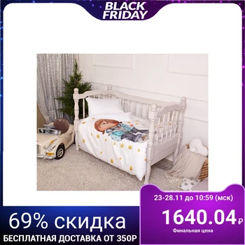 

Bed linen Kroshka I "Prince Tim" 147 × 112, 60 × 120 + 20, 40 × 60-1pc, 100% cotton, satin