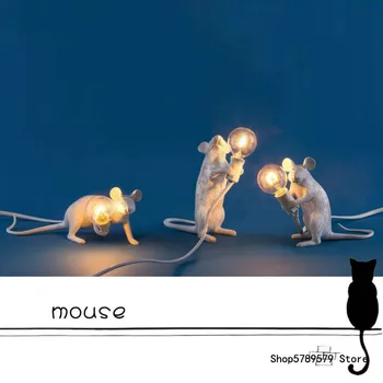 

Nordic Creative Resin Animals rat Table Lamp Livingroom Bedroom Kids Room LED Decor Night lamp Indoor lighting Desk lamps