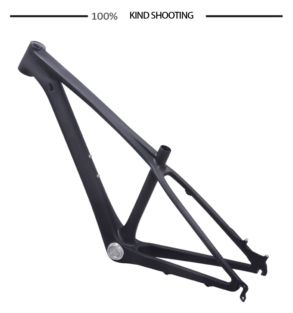 Excellent 2019 BXT 26er MTB frame 16/14inch 3K matte/glossy ultra light children bicycle frame 26 carbon kids frame + headset+clamp+BB92 23