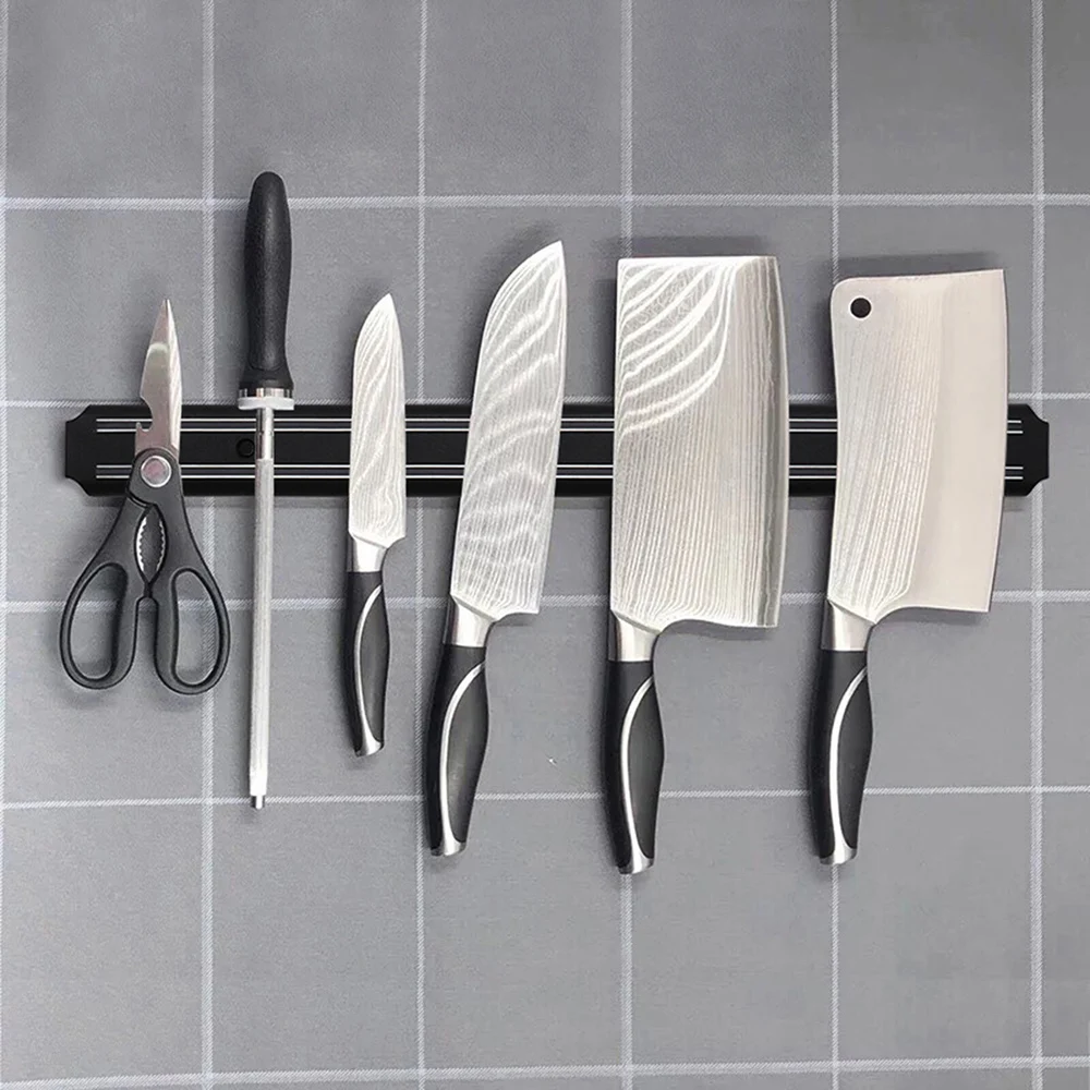 Powerful Magnetic Knife Strip or Magnetic Knife Holder Kitchen Wall Mount  Rack for Knives,Garage & Workshop Tools Wall Rack 