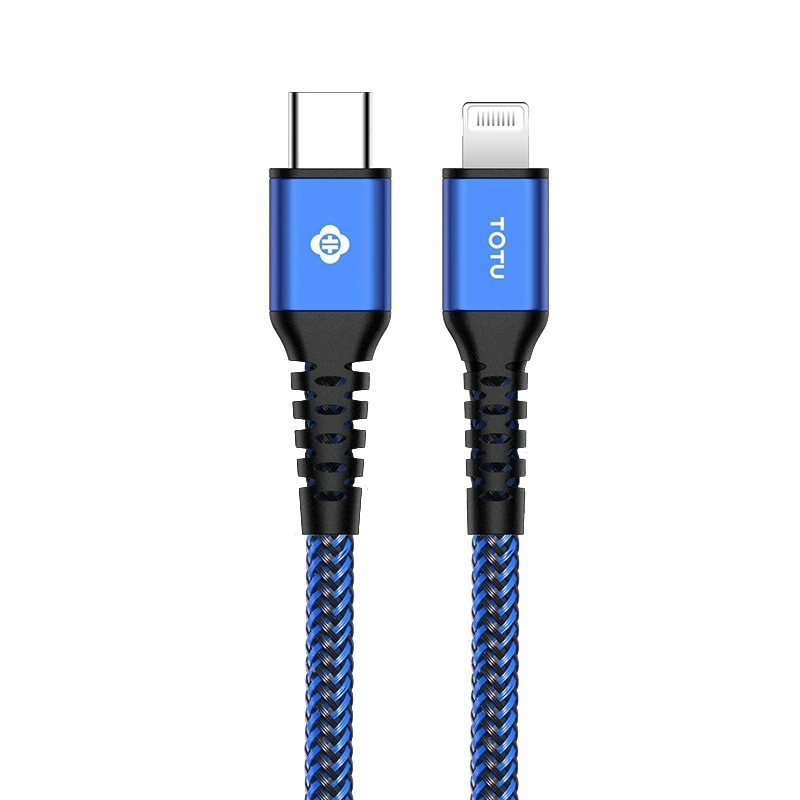 TOTUDESIGN BPDA-03 Aurora Series USB-C/type-C PD Быстрая зарядка MFI Сертифицированный плетеный кабель для передачи данных длина 1 м