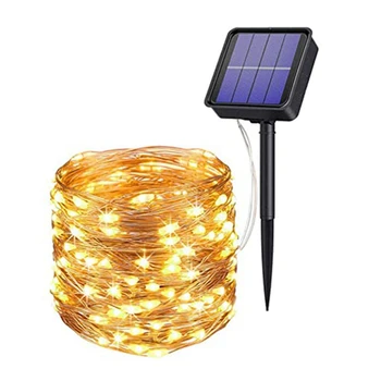 

New Solar Light String 300Led Large Board Courtyard Garden Decorative String Light