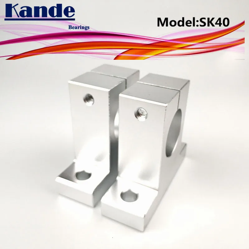 Kande подшипники 2 шт. SK40 40 мм Линейный вал Поддержка 3D принтеры раздвижные SK40 40 мм