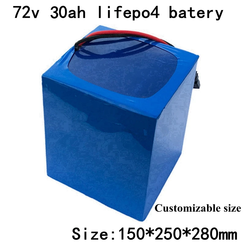 72v 30ah Lifepo4 батарея глубокого цикла с 50A BMS для 1500w 3000w велосипед скутер трицикла