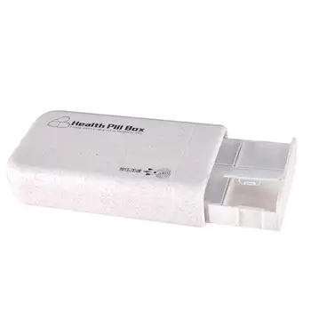 

1pc Pill Case Weekly 6 Slot Portable Automatic Drawer Pill Organizer Press Medicine Box Pill Box for Tablets Vitamins Capsules
