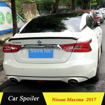 

For Nissan Maxima 2016 2017 2018 - UP ABS Plastic Unpaint Exterior Rear Spoiler Tail Trunk Boot Wing Decoration Car Styling