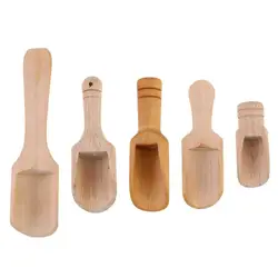 2/3/5/6/8/10/12/15pcs Wooden Handle Small Ice-cream Ice Cream Cutlery Set Teaspoon Ground Milk Coffee Ice Cream Cutlery Sets