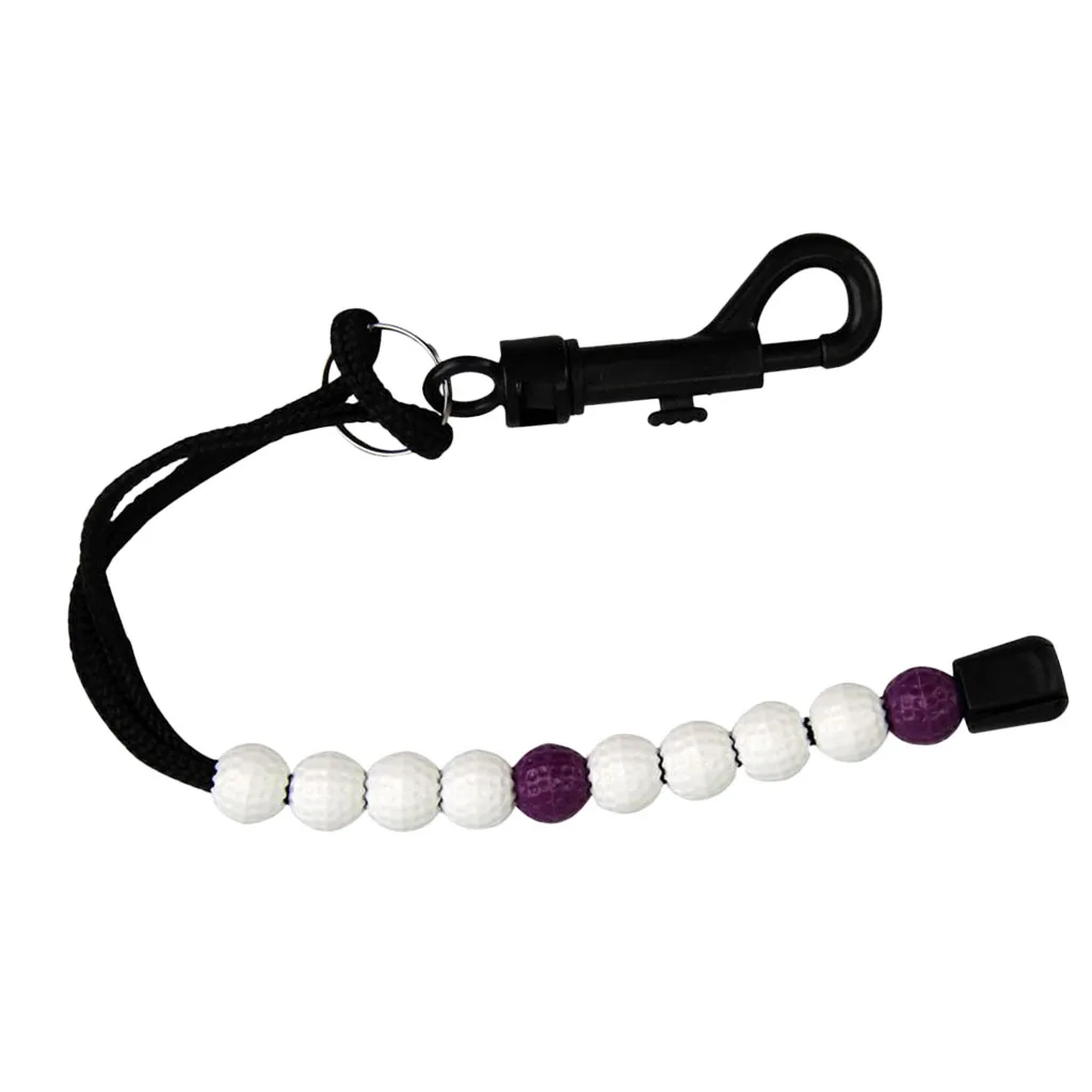 Portable Golf Stroke Bead Score Counter Counting Tool Bracelet Golf Bag Tag Accessories