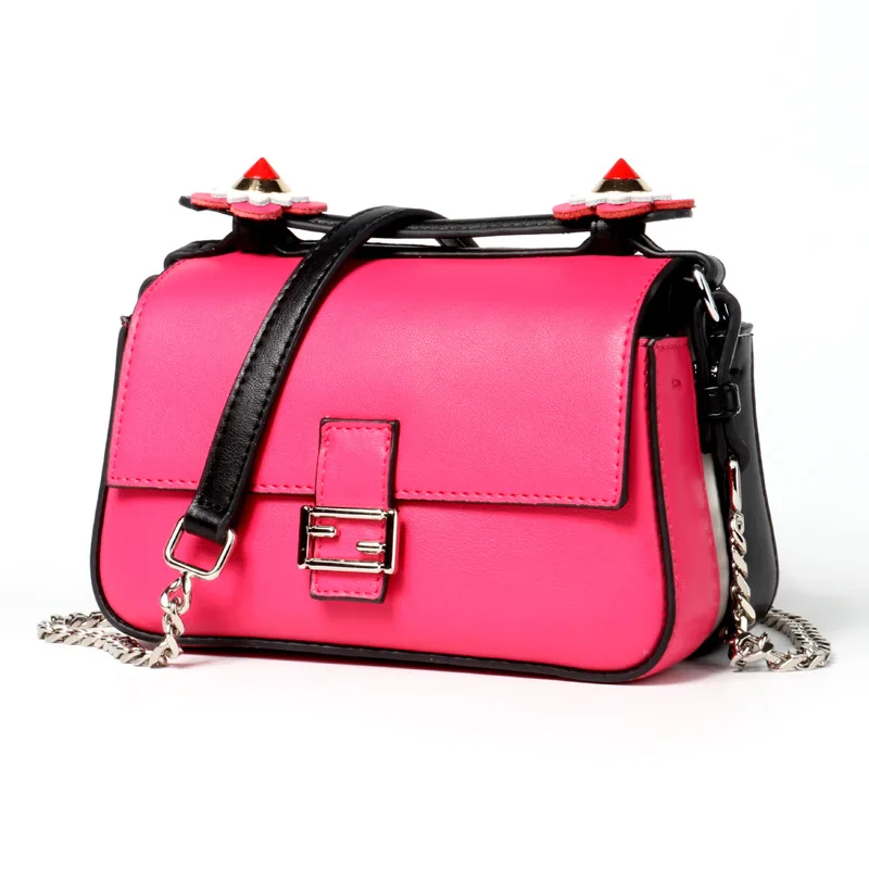 

2019 New European and American fashion small bag handbag 100 take the atmosphere lady single shoulder oblique bag women's bag