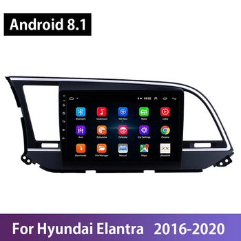 

Android 8.1 Autoradio Audio Stereo Receiver Navigation GPS Car Radio For Hyundai Elantra 6 2016-2020 Mirror Link Carplay OBDII