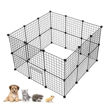 

Foldable Pet Playpen Crate Iron Fence Puppy Kennel House Exercise Training Puppy Kitten Space Dog Gate Supplies
