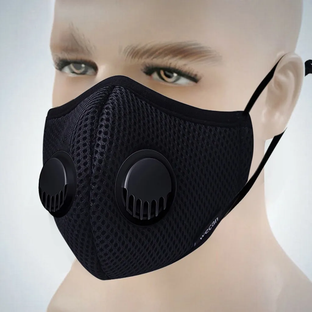 Activated Carbon Dust-proof Cycling Mask Training mask Anti Pollution Face Masks Bicycle Bike Outdoor face shield cover |