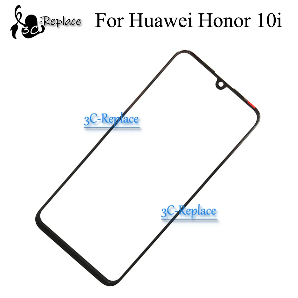 

Black 6.21 inch For Huawei Honor 10i HRY-LX1T Front Touch Screen Glass Outer Lens Replacement ( no Cable )