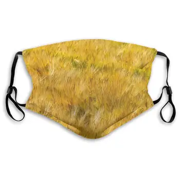 

Fields Barley Thanksgiving Field Washable Reusable Mask, Anti Dust Half Face Mouth Mask For Kids Teens Men Women With Adjustable