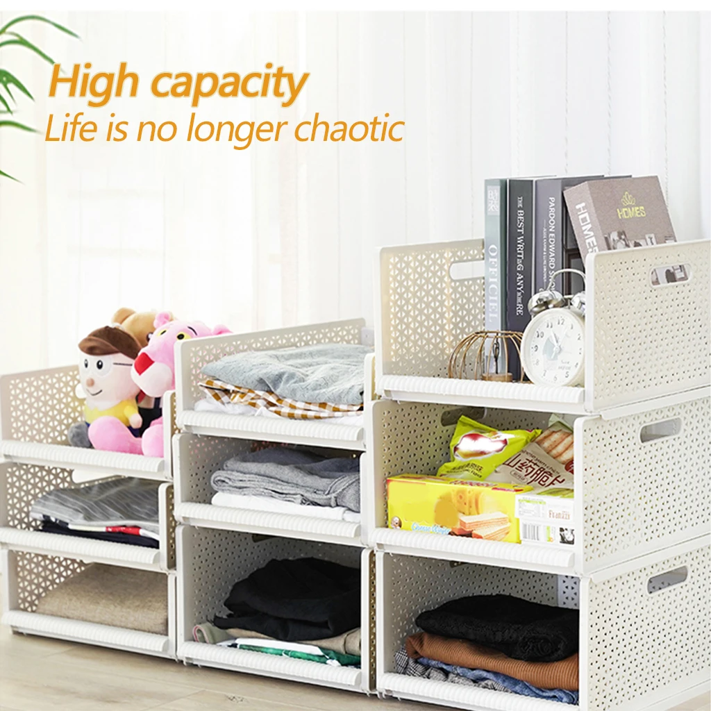 Slide Plastic Storage Drawers Kitchen Drawer Organizer Wardrobe
