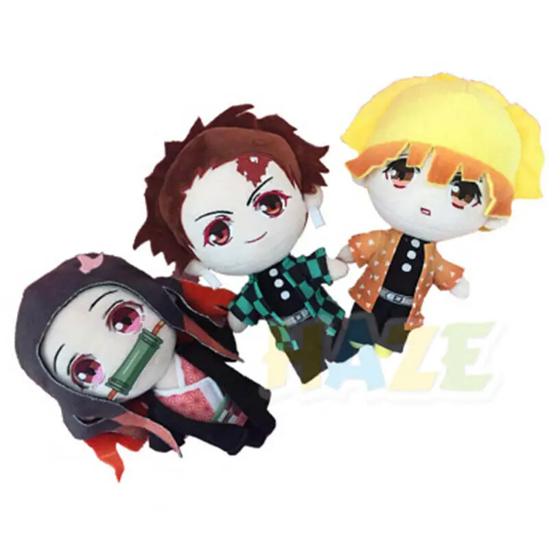 Аниме Demon Slayer: Kimetsu no Yaiba Kamado Tanjirou плюшевые игрушки куклы Мягкие плюшевые детские куклы детские игрушки подарки 20 см
