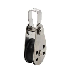 Poulies de roulement 25mm, ensemble de 2 pièces de poulies de levage pivotantes à une roue 