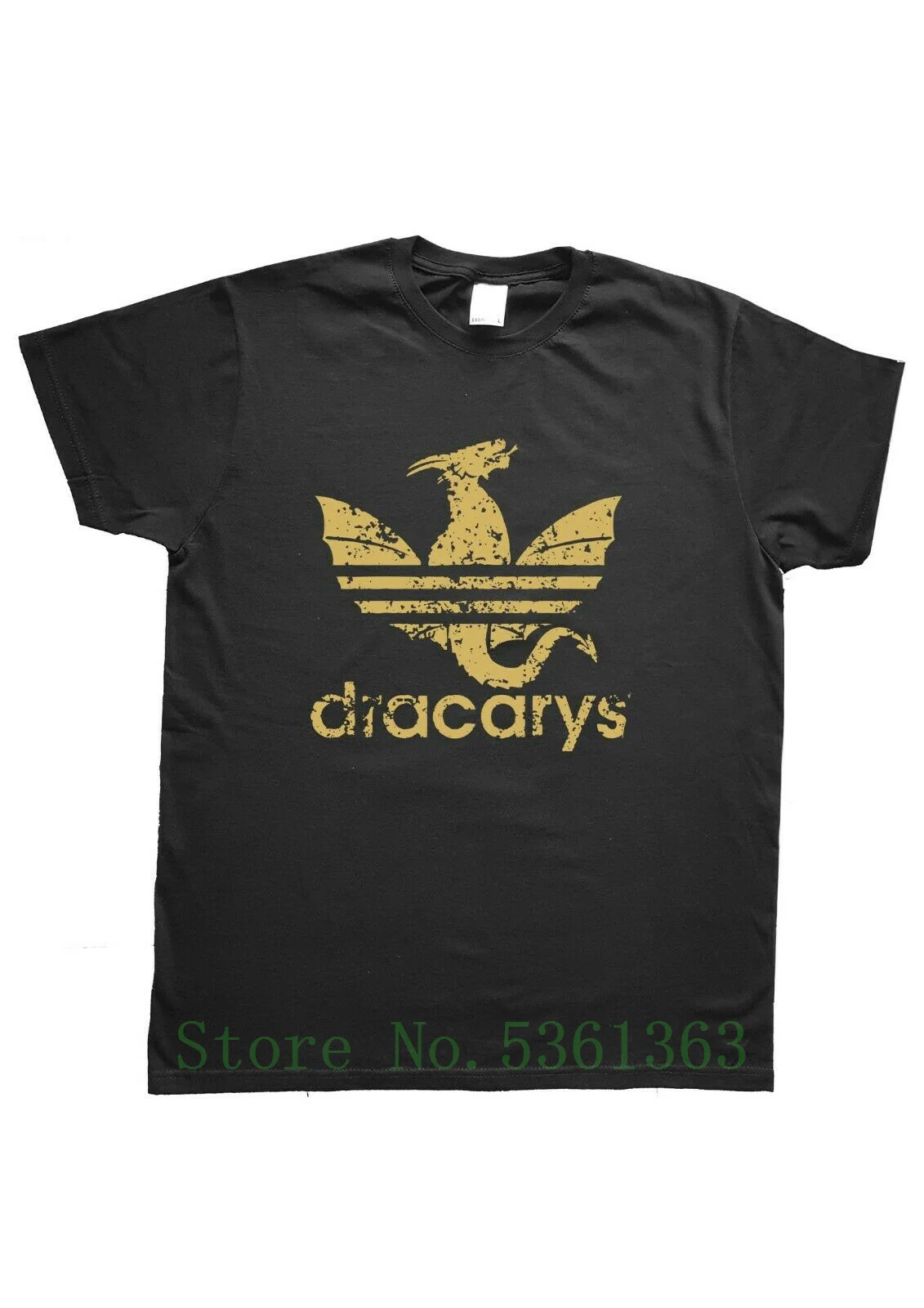 Футболка Maglietta Dracarys Trono di Spade thrones deneris Золотая Мужская Женская модная футболка
