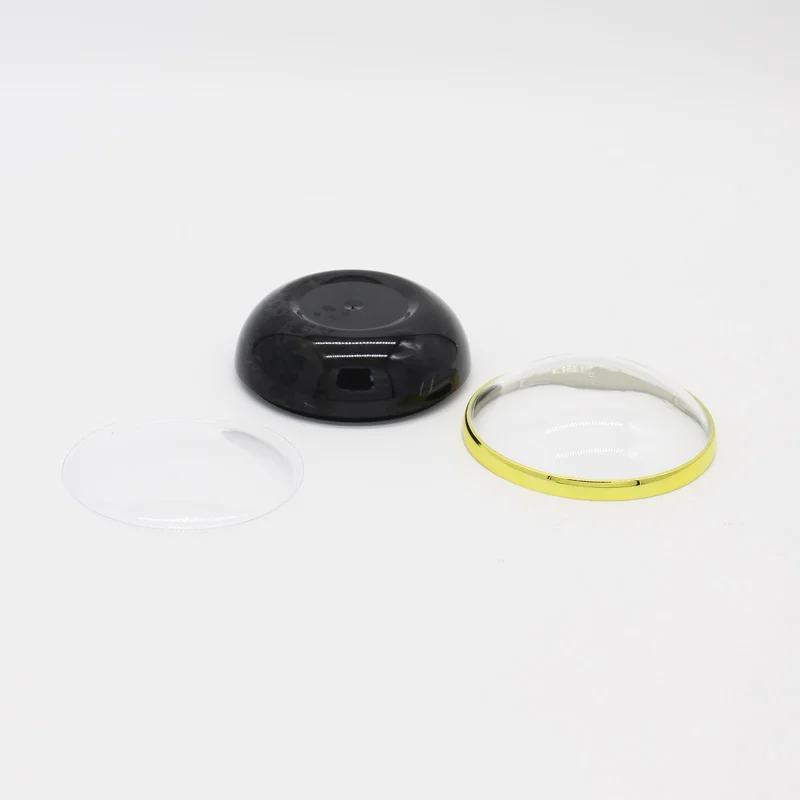 1pc Empty Round Transparent Capsule Bottles Container 80ml Luxury Loose Powder Containers Clear Plastic Jars Pot