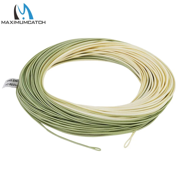 Maximumcatch 90FT 4-6WT Real Trout LT Fly Line Weight Forward Floating  Double Colors With Welded