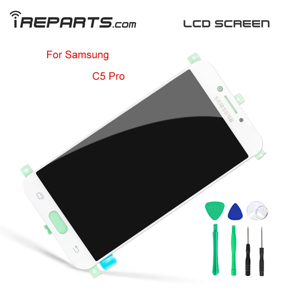 

IREPARTS Touch Screen Replacement for Samsung C5 Pro LCD Digitizer c5 pro SM-C5010 SM-C5018 Screen Display + Install Tools