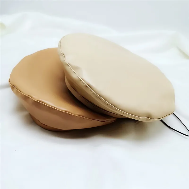 Sparsil, Женская Осенняя берет из искусственной кожи, одноцветная шапка в британском стиле, шапка в стиле ретро, зимняя шапка для женщин и мужчин, шапка, Прямая поставка