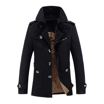 

Windbreakers for men Thickened warming Winter clothes fashion casual jackets for men long coat Large size High Quality Gent Life