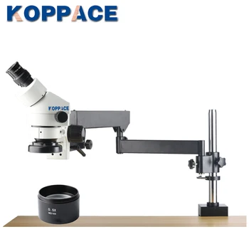 

KOPPACE 3.5X-45X Magnification,Binocular Stereo Microscope,WF10X/20,Mobile phone repair microscope,contain 0.5X Objective lens