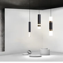 

Modern Minimalist Line Personality Small Chandelier Bar Bedroom Bedside Corridor Background Wall LED Chandelier