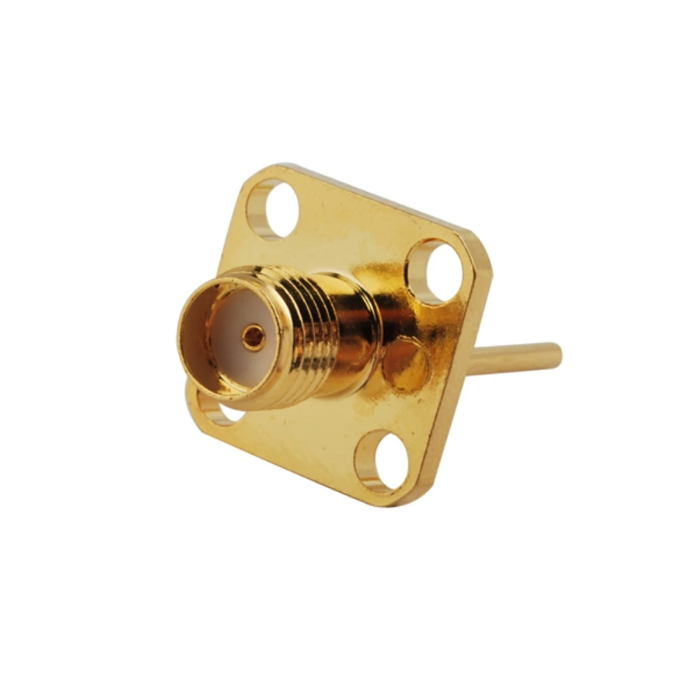 Eightwood SMA Jack женский радиочастотный коаксиальный разъем адаптер прямой 4 Отверстия