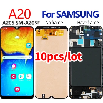 

10Pcs/lot For Samsung Galaxy A20 LCD A205 SM-A205F A205FN LCD Display With Touch Screen Digitizer Assembly A205GN A205S A205YN