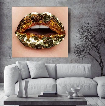 

Full Diamond Embroidery Diamont inlaid lips Diy Diamond Painting Cross Stitch Sets Unfinished Decorative 5D Square Needlework
