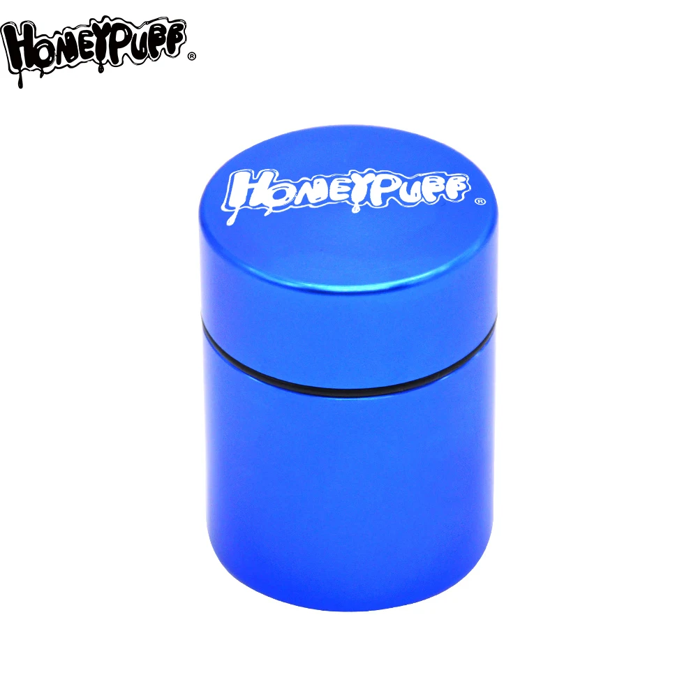 

HONEYPUFF Aircraft Aluminum Airtight Stash Jar 1.3Inches Multi-Use Vacuum Seal Herb Storage Container Tobacco Stash Box Pill Box