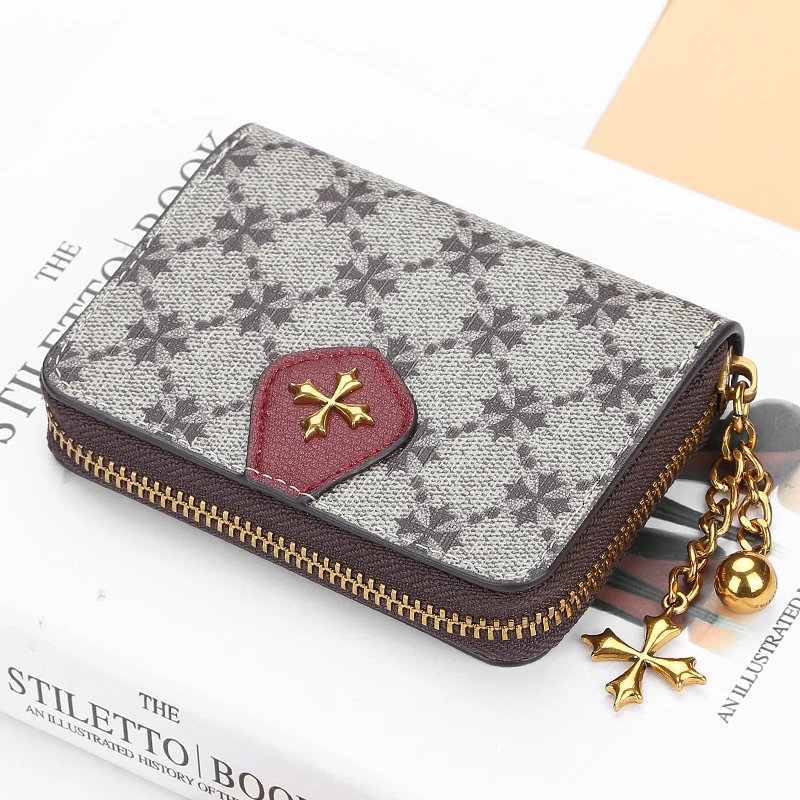 Fashion Short Women Wallets Brand High-Quality Design Business Card Holder with Zipper Women's Handbags Mini Coin Purse Clutch Fashion Short Women Wallets Brand High-Quality Design Business Card Holder with Zipper Women's Handbags Mini Coin Purse Clutch