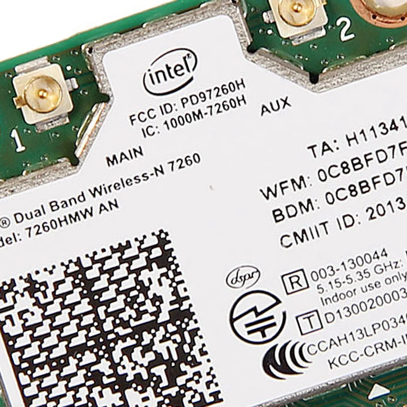 Ноутбук Встроенная беспроводная сетевая карта для Intel 7260HMW 7260AN 300M Двухдиапазонная 5G беспроводная сетевая карта 4,0 Bluetooth