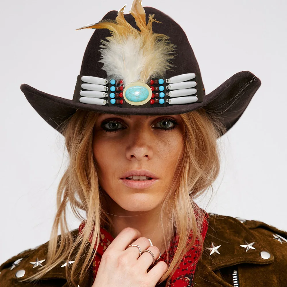 Cowboy Hats Native Hat Bands Cowboy Hat For Women Beaded Hat Band