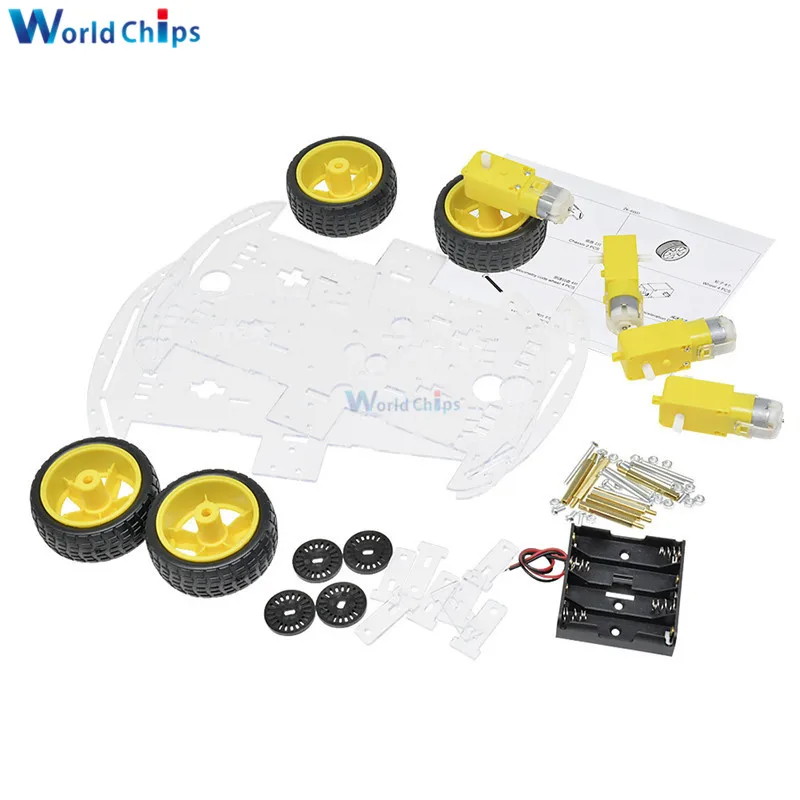 Châssis Robot Tank 4WD avec Moteurs et Encodeurs pour Arduino