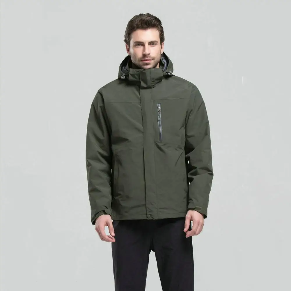Suitable for all kinds of outdoor activities couples fashion waterproof outdoor jacket - Цвет: Зеленый