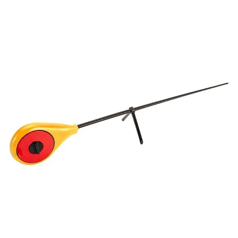 Цвет: желтый Winter Ice Fishing Rods Portable Outdoor Fishing Pole Tool without Guide Top Ring Supplies Accessories - Цвет: Цвет: желтый