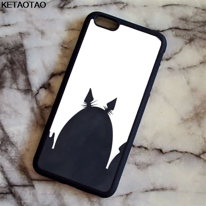 Коричневый KETAOTAO Studio Ghibli унесенный призраками Тоторо чехол для телефона s для iPhone 4 5S 6S 7 8 Plus X XS XR 11 Pro Чехол Мягкий ТПУ резиновый силиконовый - Цвет: Коричневый