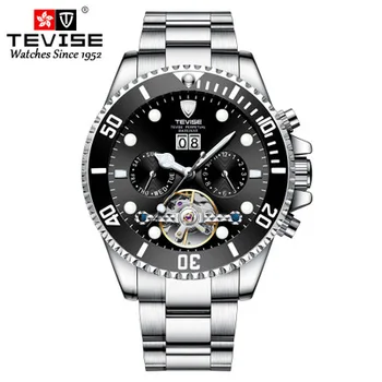 

Hot Brand blue Luxury siliconce dz Auto Date Week Display Luminous Diver Watches Stainless Steel Wrist Watch Male Clock