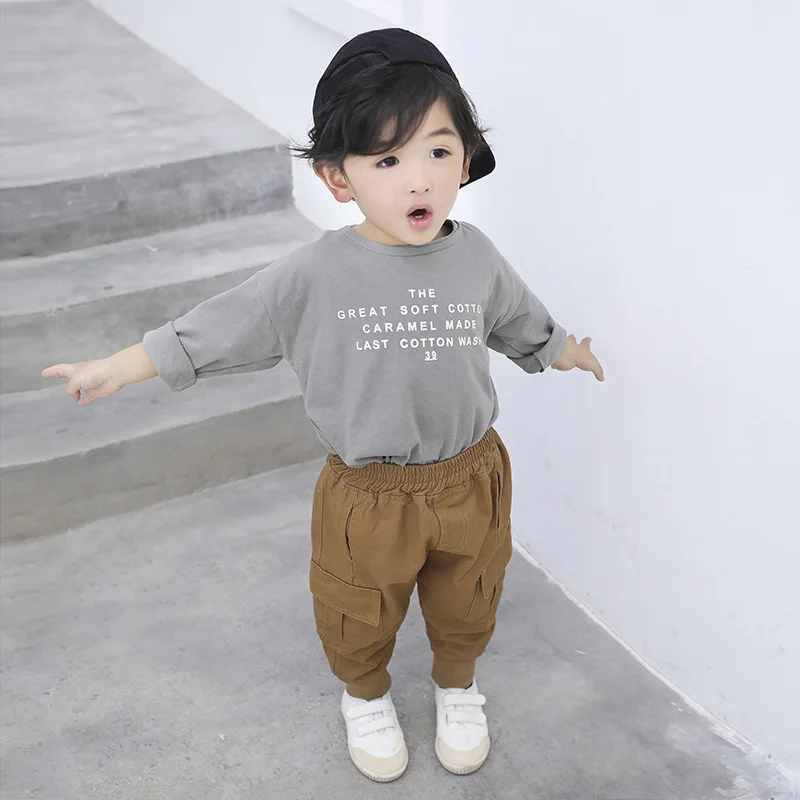 

Childrenswear BOY'S Pants 2019 Spring Clothing New Style Western Style Small CHILDREN'S Korean-style Casual Pants Fashion Childr