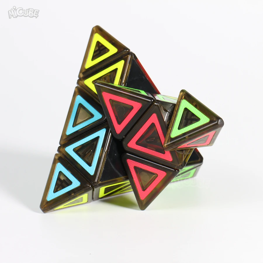 Пирамида куб 3x3 Qiyi Ciyuan Волшебные кубики цветной Pyraminxes Magic Скорость головоломка цветной игрушки для детей Cubo Magico