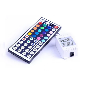 

RGBW RGBWW LED Music Controller Dimmer DC 12V 24V 44 Keys 20 Colors Sound Control IR Remote Controller for RGBW RGBWW LED Strips